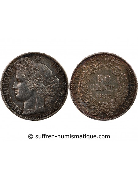 CERES ﻿- 50 CENTIMES ARGENT 1895 A PARIS