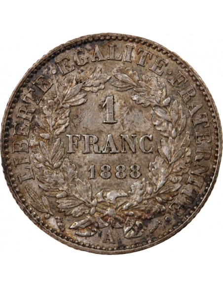 CERES ﻿- 1 FRANC ARGENT 1888 A PARIS