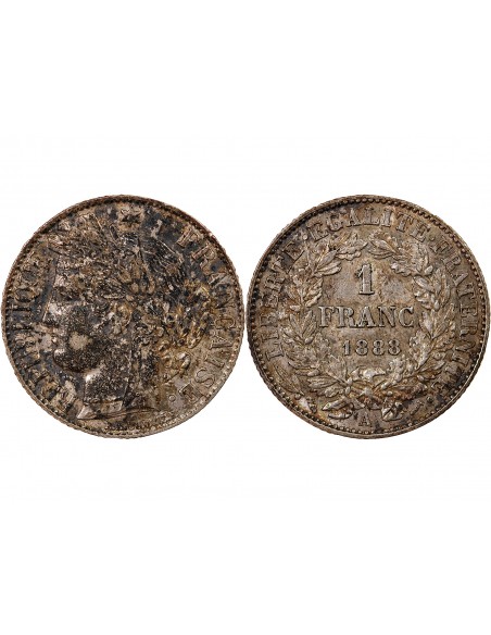 CERES ﻿- 1 FRANC ARGENT 1888 A PARIS
