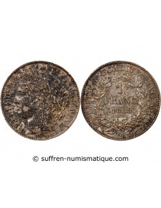 CERES ﻿- 1 FRANC ARGENT 1888 A PARIS