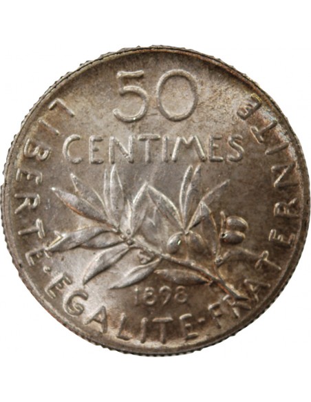 SEMEUSE - 50 CENTIMES ARGENT 1898