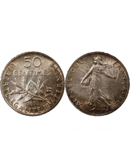 SEMEUSE - 50 CENTIMES ARGENT 1898