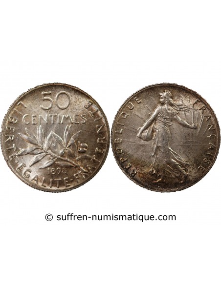 SEMEUSE - 50 CENTIMES ARGENT 1898