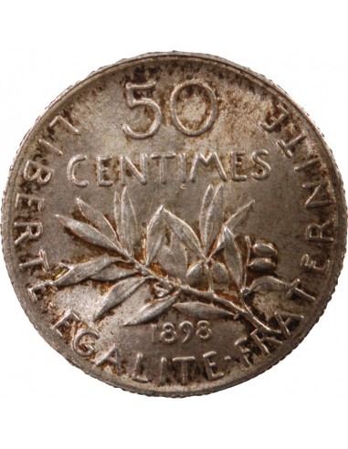 SEMEUSE - 50 CENTIMES ARGENT 1898