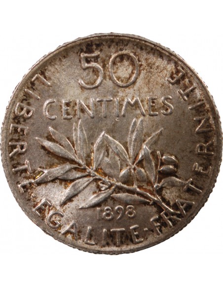SEMEUSE - 50 CENTIMES ARGENT 1898