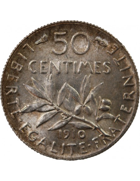 SEMEUSE - 50 CENTIMES ARGENT 1910
