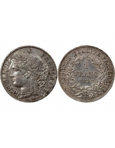 CERES ﻿- 1 FRANC ARGENT 1887 A PARIS 2