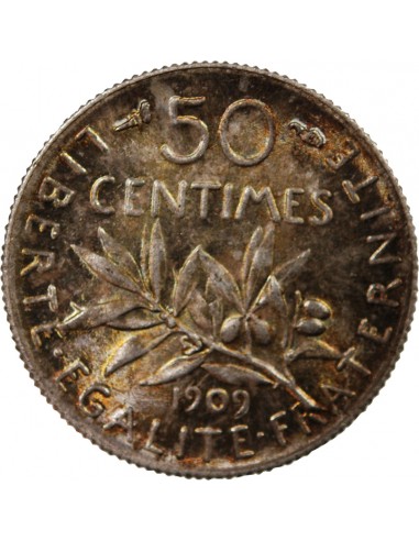 SEMEUSE - 50 CENTIMES ARGENT 1909