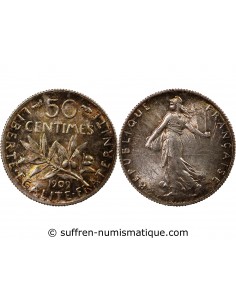 SEMEUSE - 50 CENTIMES ARGENT 1909