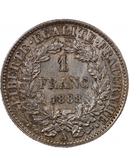 CERES ﻿- 1 FRANC ARGENT 1888 A PARIS