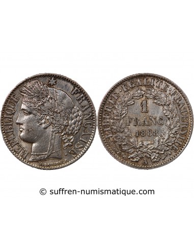 CERES ﻿- 1 FRANC ARGENT 1888 A PARIS