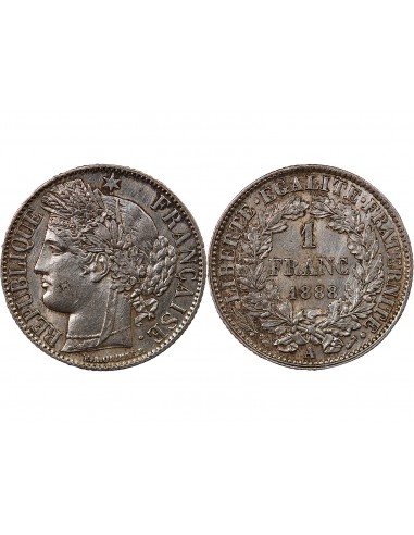 CERES ﻿- 1 FRANC ARGENT 1888 A PARIS