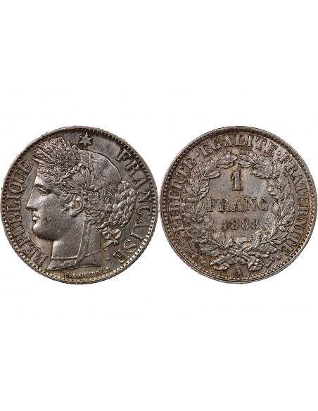 CERES ﻿- 1 FRANC ARGENT 1888 A PARIS