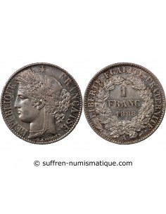 CERES ﻿- 1 FRANC ARGENT 1888 A PARIS