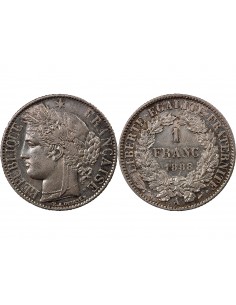 CERES ﻿- 1 FRANC ARGENT 1888 A PARIS 2