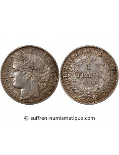 CERES ﻿- 1 FRANC ARGENT 1888 A PARIS