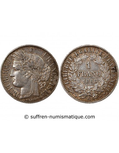 CERES ﻿- 1 FRANC ARGENT 1888 A PARIS