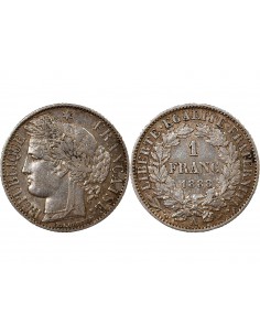 CERES ﻿- 1 FRANC ARGENT 1888 A PARIS 2