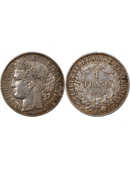 CERES ﻿- 1 FRANC ARGENT 1888 A PARIS