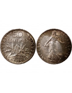 SEMEUSE - 50 CENTIMES ARGENT 1902 2