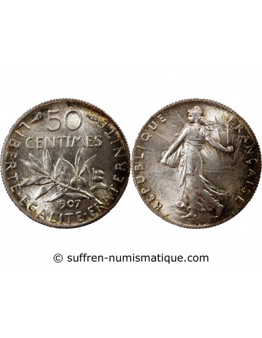 SEMEUSE - 50 CENTIMES ARGENT 1907
