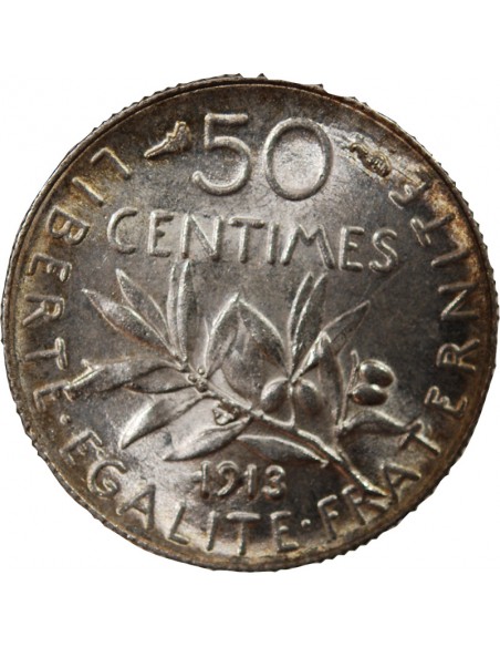 SEMEUSE - 50 CENTIMES ARGENT 1913