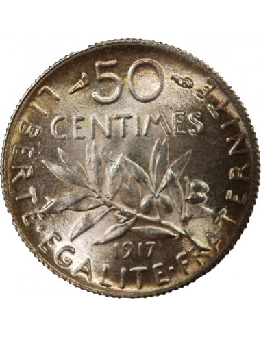 SEMEUSE - 50 CENTIMES ARGENT 1917