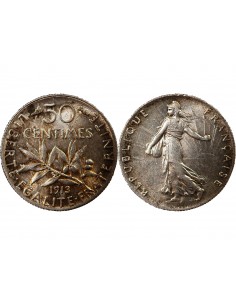 SEMEUSE - 50 CENTIMES ARGENT 1913 2