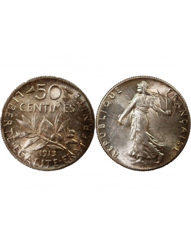 SEMEUSE - 50 CENTIMES ARGENT 1913