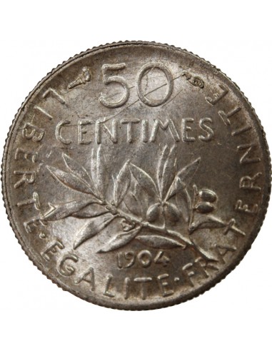 SEMEUSE - 50 CENTIMES ARGENT 1904