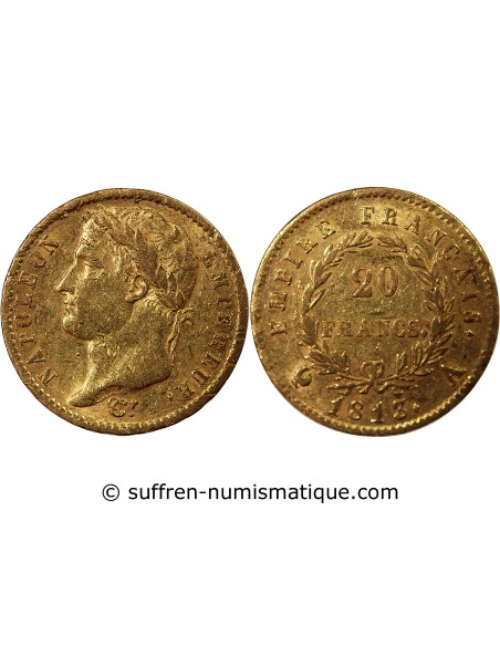 NAPOLEON Ier - 20 FRANCS OR 1812 M TOULOUSE