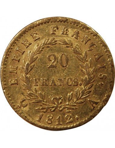 NAPOLEON Ier - 20 FRANCS OR 1812 A PARIS