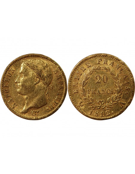 NAPOLEON Ier - 20 FRANCS OR 1812 A PARIS