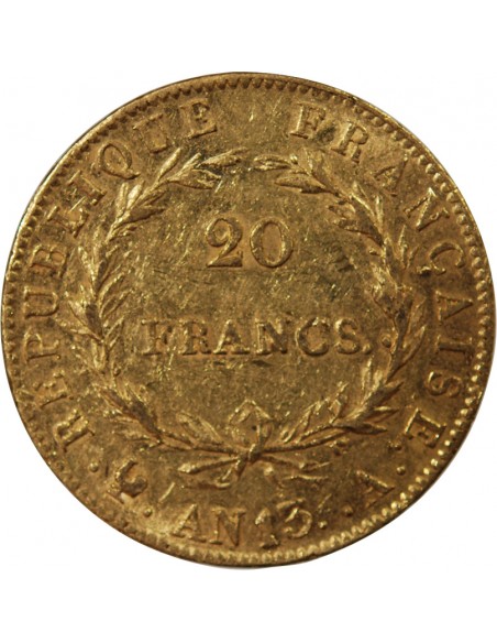 NAPOLEON Ier﻿ - 20 FRANCS OR AN 13 A PARIS﻿﻿﻿ "Calendrier révolutionnaire"