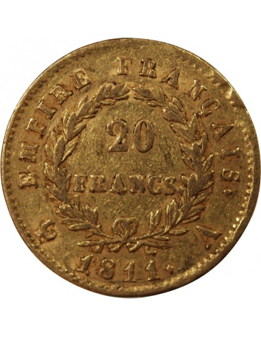 NAPOLEON Ier - 20 FRANCS OR 1811 A PARIS