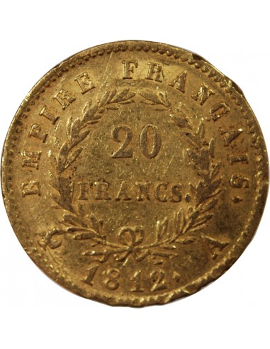 NAPOLEON Ier - 20 FRANCS OR 1812 A PARIS