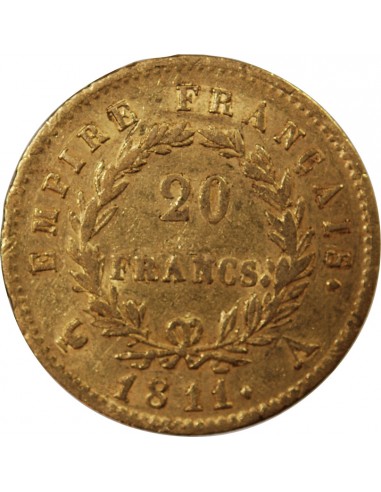 NAPOLEON Ier - 20 FRANCS OR 1811 A PARIS