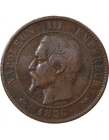 NAPOLEON III - 10 CENTIMES 1856 B ROUEN
