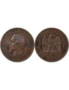 NAPOLEON III - 10 CENTIMES 1856 B ROUEN 2