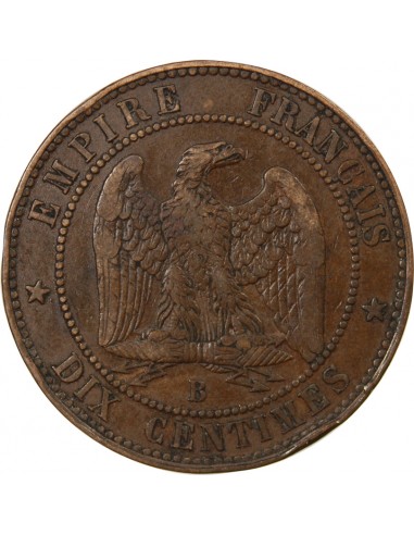 NAPOLEON III - 10 CENTIMES 1853 B ROUEN