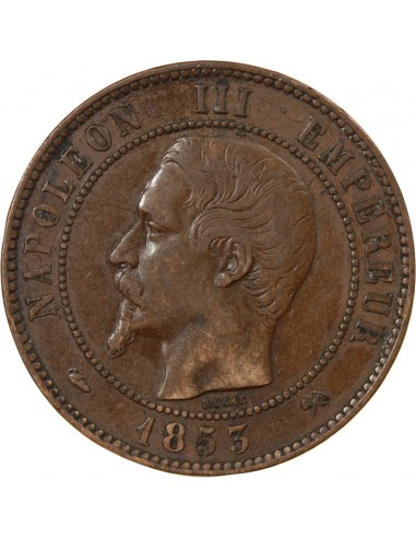NAPOLEON III - 10 CENTIMES 1853 B ROUEN