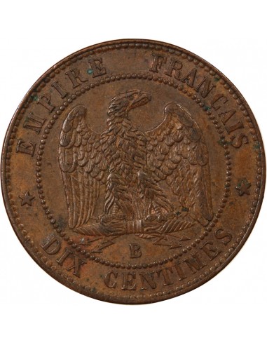 NAPOLEON III - 10 CENTIMES 1855 B ROUEN - ANCRE