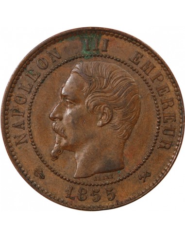 NAPOLEON III - 10 CENTIMES 1855 B ROUEN - ANCRE