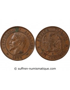 NAPOLEON III - 10 CENTIMES 1855 B ROUEN - ANCRE