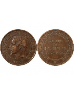 NAPOLEON III, VISITE IMPERIALE DE LILLE - MODULE DE 10 CENTIMES - 23 ET 24 SEPTEMBRE 1853 2