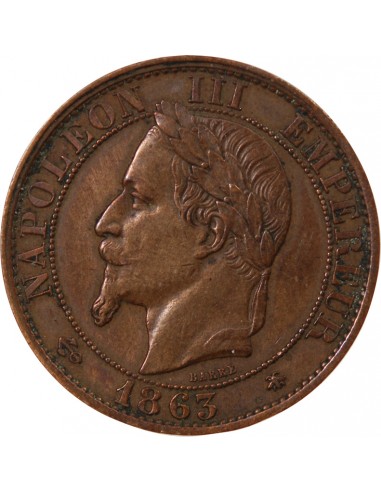 NAPOLEON III - 5 CENTIMES 1863 A PARIS