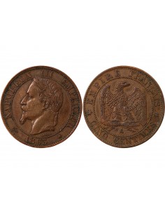 NAPOLEON III - 5 CENTIMES 1863 A PARIS 2
