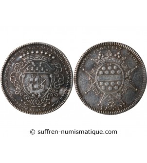 MAIRE DE NANTES - GERARD MELLIER JETON ARGENT 1721