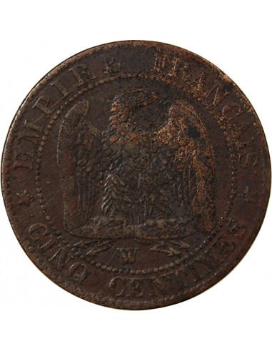 NAPOLEON III - 5 CENTIMES 1855 W LILLE - ANCRE