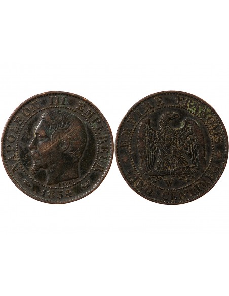 NAPOLEON III - 5 CENTIMES 1854 W LILLE